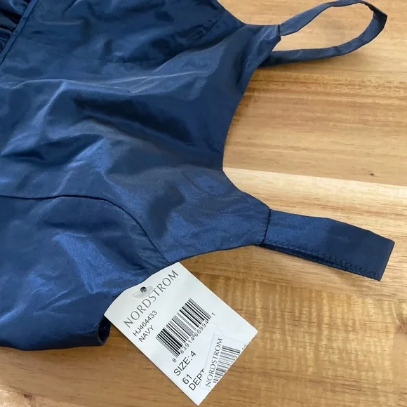 NWT Zunie Navy Party Dress, Size 4 - Picture 3 of 6